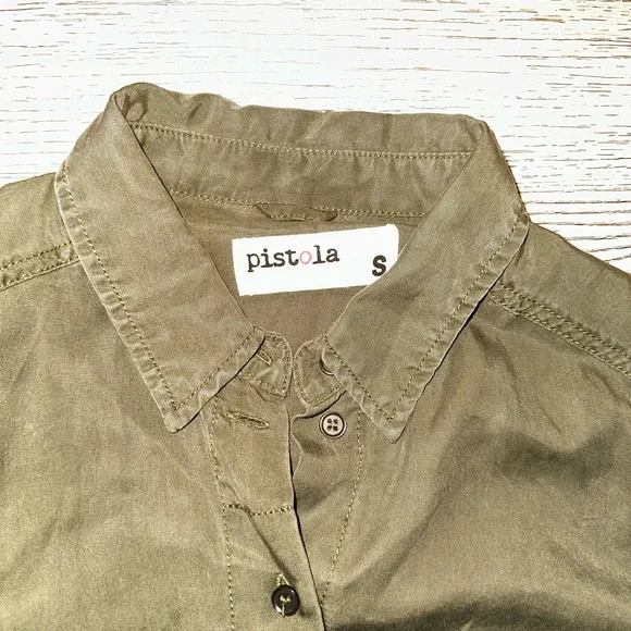 pistola Olive Green Utility Jacket-Style Jumpsuit - Picture 2 of 3